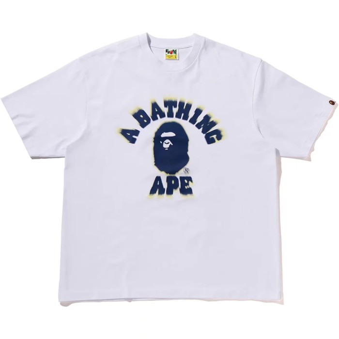 A Bathing Ape Camouflage Ape Shark Print Couple Pure Cotton Casual Tee 10 colors 29401577