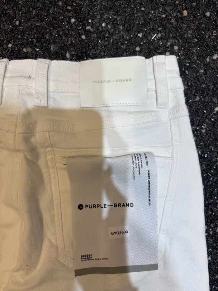 Purple Brand 1:1 quality version Retro Hype Minimal Solid Tone Rivet Cuff Bootcut Flared Denim Jeans 2 colors 29401436