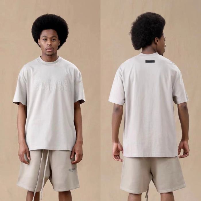 [50% Off]Fear Of God (Essentials) [Big & Tall for weights up to 220 lbs]1:1 quality version Flocked letter logo shorts 6 colors 25496456