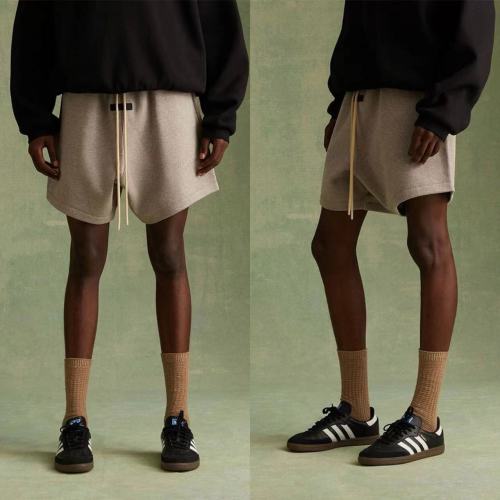 [50% Off]Fear Of God (Essentials) [Big & Tall for weights up to 220 lbs]1:1 quality version Three-dimensional silicone monogrammed logo shorts 5 colors 25496449