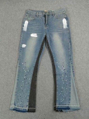 Splash Watercolor Small Fresh Jeans