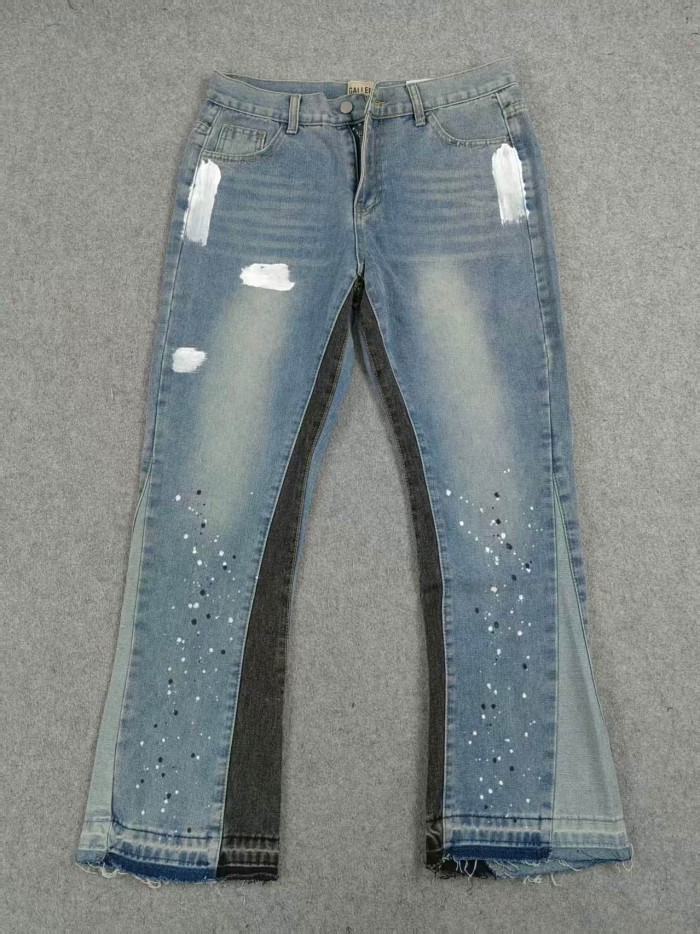 Splash Watercolor Small Fresh Jeans
