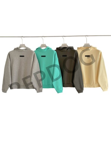 [50% Off]Fear Of God (Essentials) 1:1 quality version  Solid Color Logo Padded Turtleneck Hoodie 4 colors 25576284