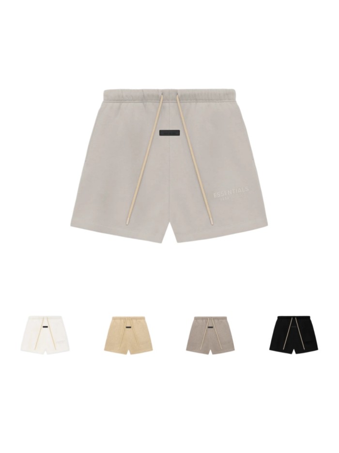 Fear Of God (Essentials) [Big & Tall for weights up to 220 lbs]1:1 quality version Three-dimensional silicone monogrammed logo shorts 5 colors 25496449