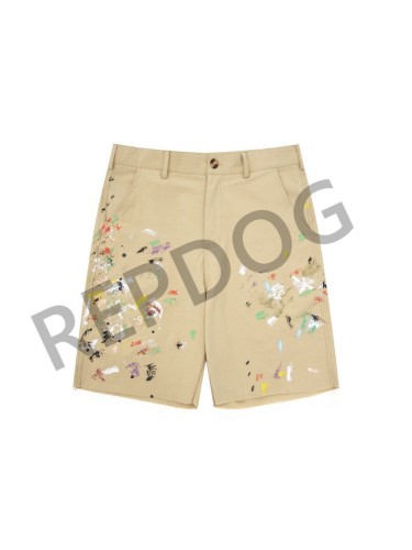 [50% Off]Splash Ink Hand Painted Brushed Destruction Work Shorts 2 colors 25692703