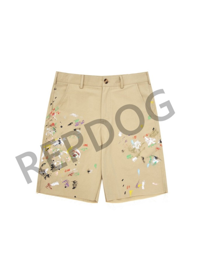 [50% Off]Splash Ink Hand Painted Brushed Destruction Work Shorts 2 colors 25692703