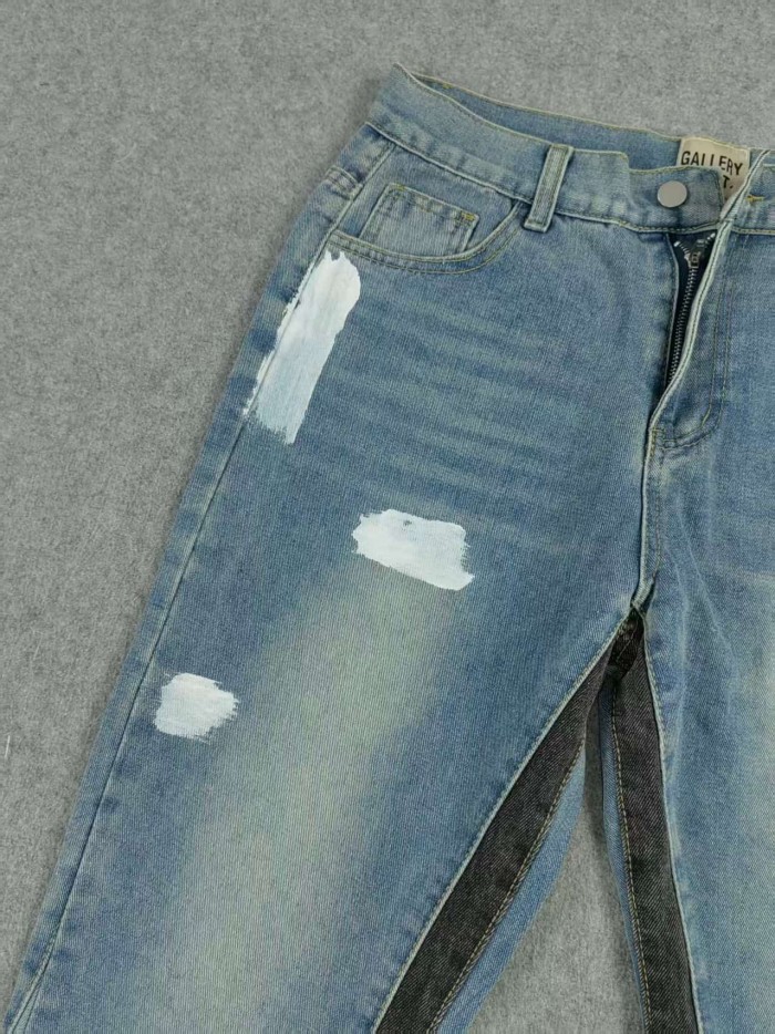 Splash Watercolor Small Fresh Jeans