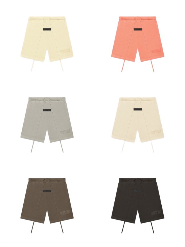 Fear Of God (Essentials) [Big & Tall for weights up to 220 lbs]1:1 quality version Flocked letter logo shorts 6 colors 25496456