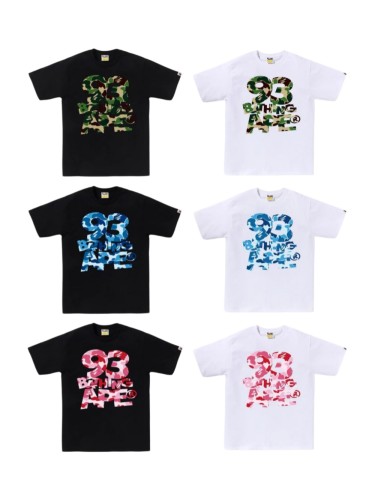 A Bathing Ape Chest Camo 93 Overlay Letter Graphic Color Minimalist Tee 6 colors 29407598