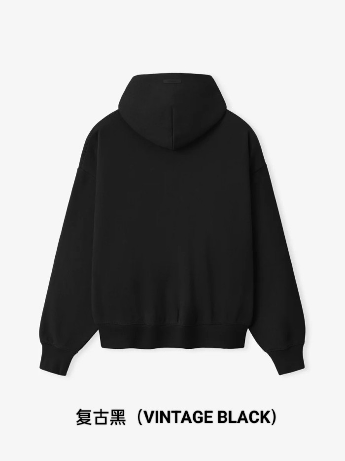 Fear Of God (Essentials) [Big & Tall for weights up to 220 lbs]1:1 quality version 3D Foamed Signature Letter Print Fleece Lined Pullover Hoodie & Sweatpants Set 2 colors 29407791