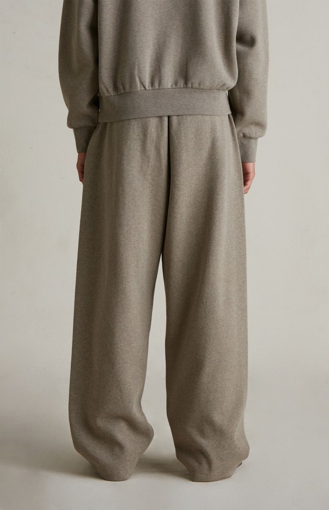 Fear Of God (Essentials) [Big & Tall for weights up to 220 lbs]1:1 quality version Side Letter Print Fleece‑Lined Casual Sports Straight‑Leg Pants 4 colors 29407881