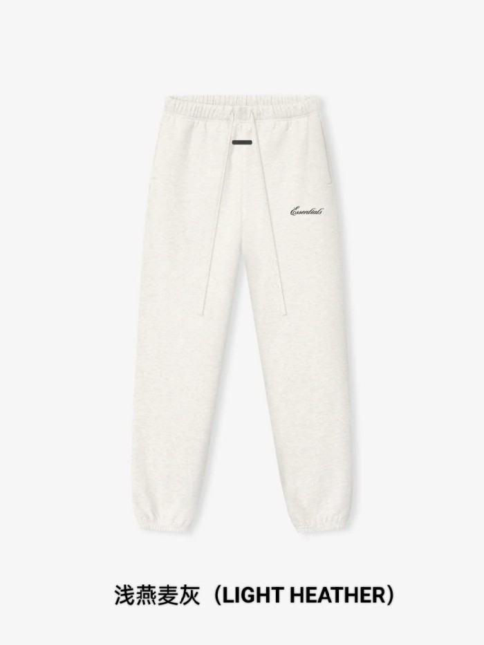 Fear Of God (Essentials) [Big & Tall for weights up to 220 lbs]1:1 quality version 3D Foamed Signature Letter Print Fleece Lined Pullover Hoodie & Sweatpants Set 2 colors 29407791