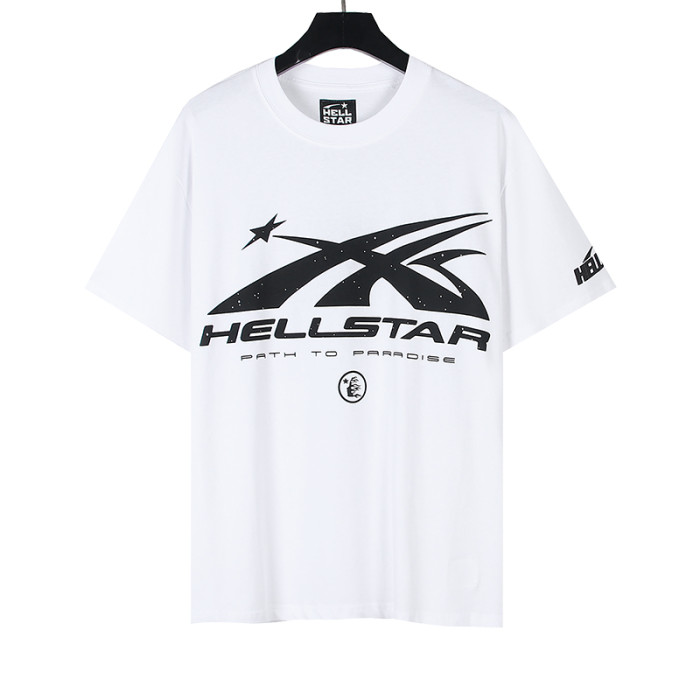 [50% Off]Hellstar Studio Back classic logo letter print Tee 25916896