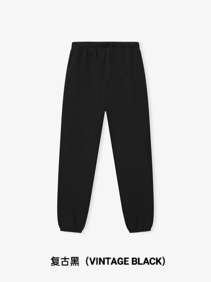 Fear Of God (Essentials) [Big & Tall for weights up to 220 lbs]1:1 quality version 3D Foamed Signature Letter Print Fleece Lined Pullover Hoodie & Sweatpants Set 2 colors 29407791