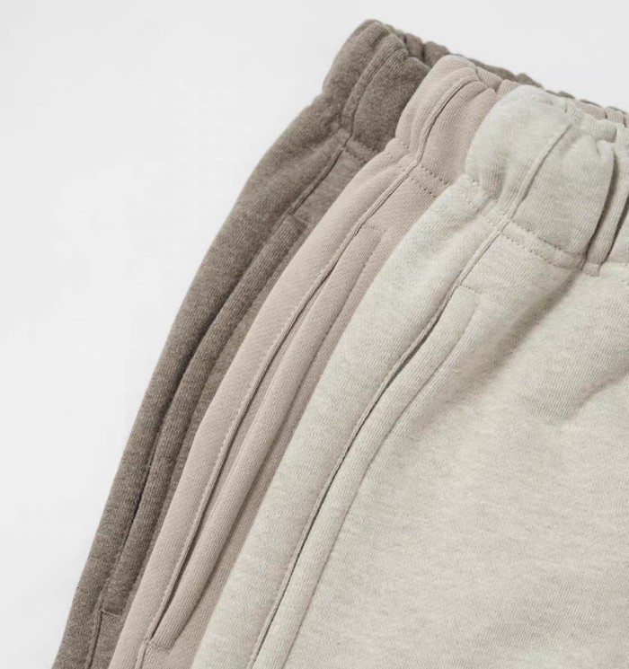 Fear Of God (Essentials) [Big & Tall for weights up to 220 lbs]1:1 quality version Side Letter Print Fleece‑Lined Casual Sports Straight‑Leg Pants 4 colors 29407881