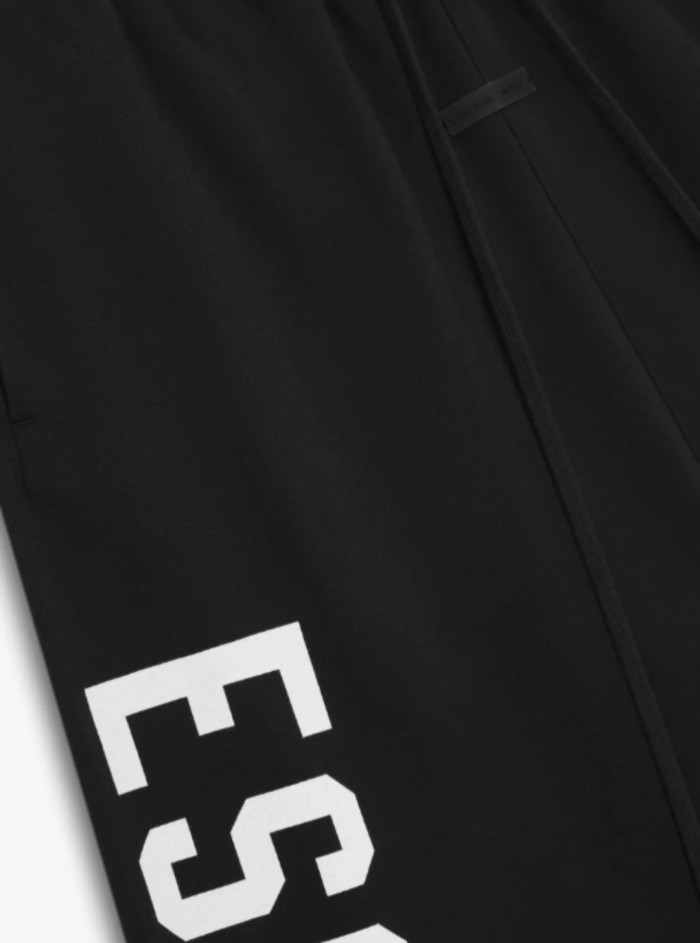 Fear Of God (Essentials) [Big & Tall for weights up to 220 lbs]1:1 quality version Side Letter Print Fleece‑Lined Casual Sports Straight‑Leg Pants 4 colors 29407881