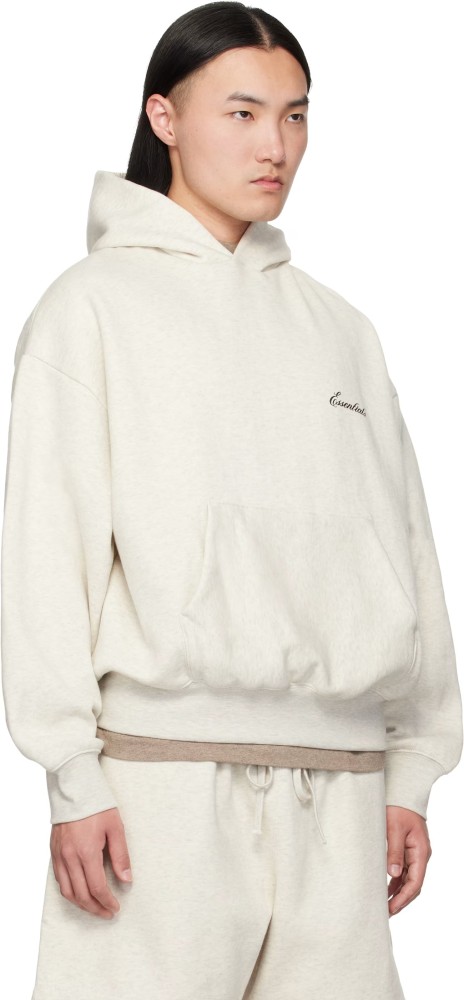 Fear Of God (Essentials) [Big & Tall for weights up to 220 lbs]1:1 quality version 3D Foamed Signature Letter Print Fleece Lined Pullover Hoodie & Sweatpants Set 2 colors 29407791