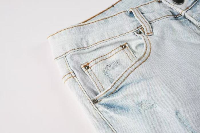 Amiri 1:1 quality version Ripped Paisley Patch Patchwork Frayed Destroyed Washed Slim Skinny Jeans 29407914