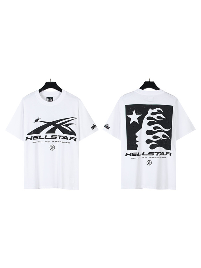 [50% Off]Hellstar Studio Back classic logo letter print Tee 25916896