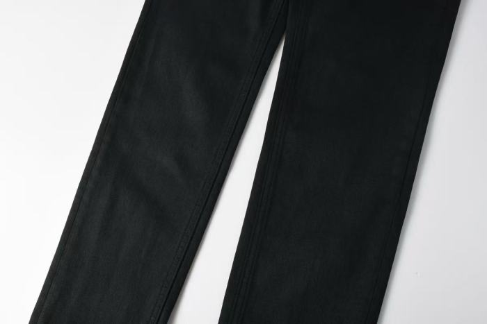 Ksubi 1:1 quality version Pocket Graffiti Letter Print Cross Rivet Side Small Embroidery Slim Straight Fit Jeans 29409519