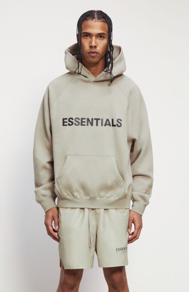 Fear Of God (Essentials) 1:1 quality version 3D Silicone Letter Cuff 3M Pullover Hoodie 7 colors 29409448