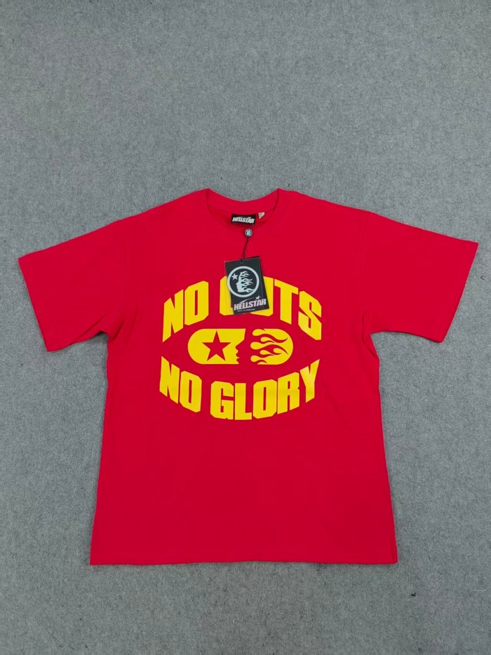 Hellstar Studio Yellow Slogan Letter Print Tee 2 colors 25721346
