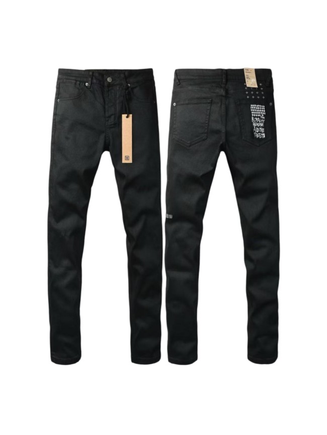 Ksubi 1:1 quality version Pocket Graffiti Letter Print Cross Rivet Side Small Embroidery Slim Straight Fit Jeans 29409519