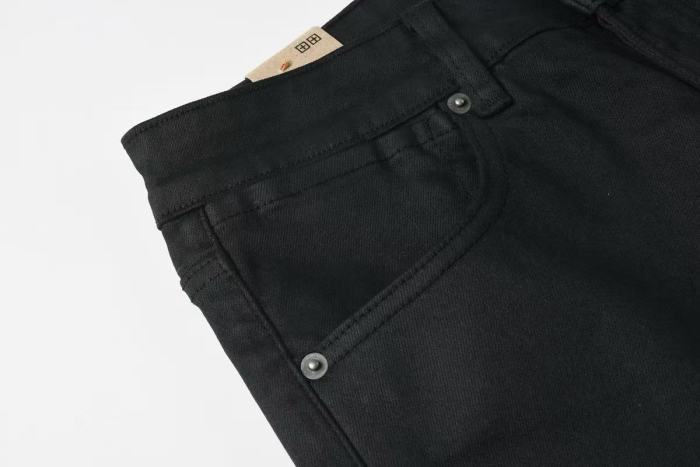 Ksubi 1:1 quality version Pocket Graffiti Letter Print Cross Rivet Side Small Embroidery Slim Straight Fit Jeans 29409519