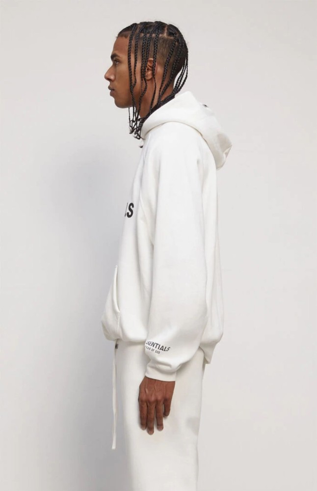 Fear Of God (Essentials) 1:1 quality version 3D Silicone Letter Cuff 3M Pullover Hoodie 7 colors 29409448