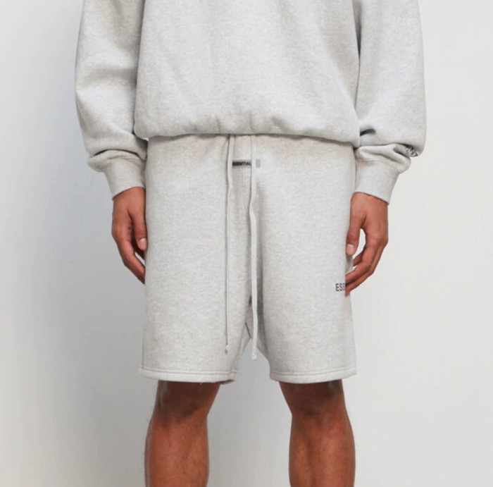 Fear Of God (Essentials) 1:1 quality version Reflective Letter Print Terry Lined Drawstring Loose Shorts 7 colors 29409386