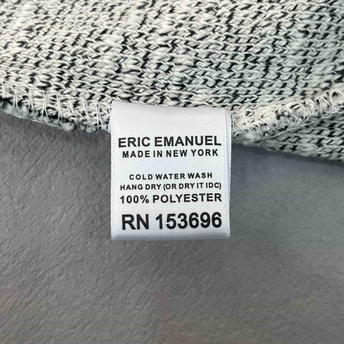Eric Emanuel 1:1 quality version EE Letter Embroidery Terry Knit Drawstring Straight Raw Edge Pants 3 colors 29426455