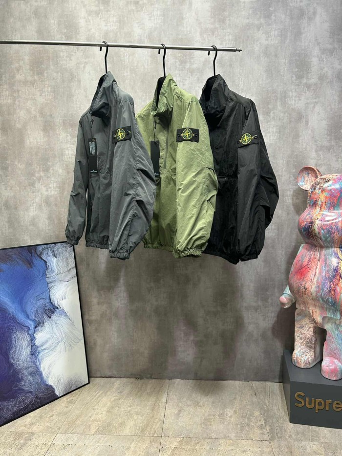 [50% Off]Stone Island Half-zip cargo jacket 3 colors 26634192