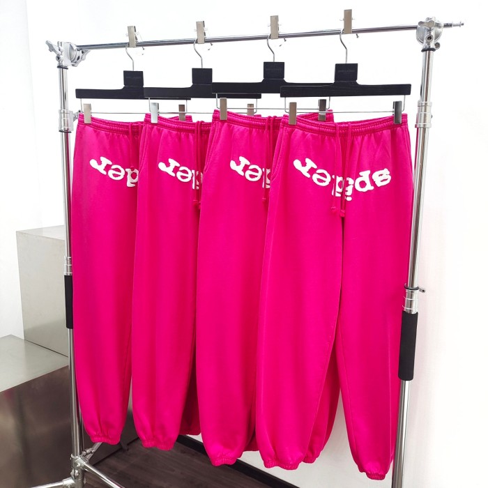 [50% Off]Sp5der 1:1 quality version Rhinestone Foam Letter  Hoodie & Pants Set 2 colors 26650088