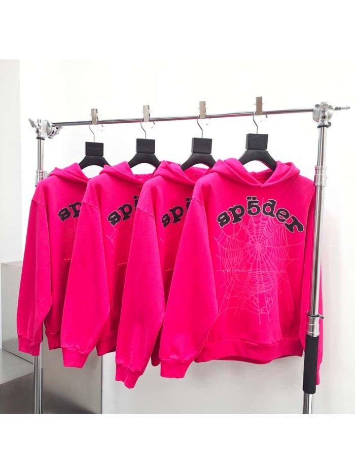 Sp5der 1:1 quality version Rhinestone Foam Letter  Hoodie & Pants Set 2 colors 26650088