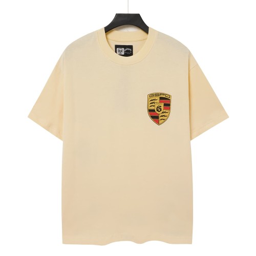 Godspeed Front Small Shield Car Badge Print Back Multiple Racing Mark Collage Washed T-Shirt 2 colors 29443179