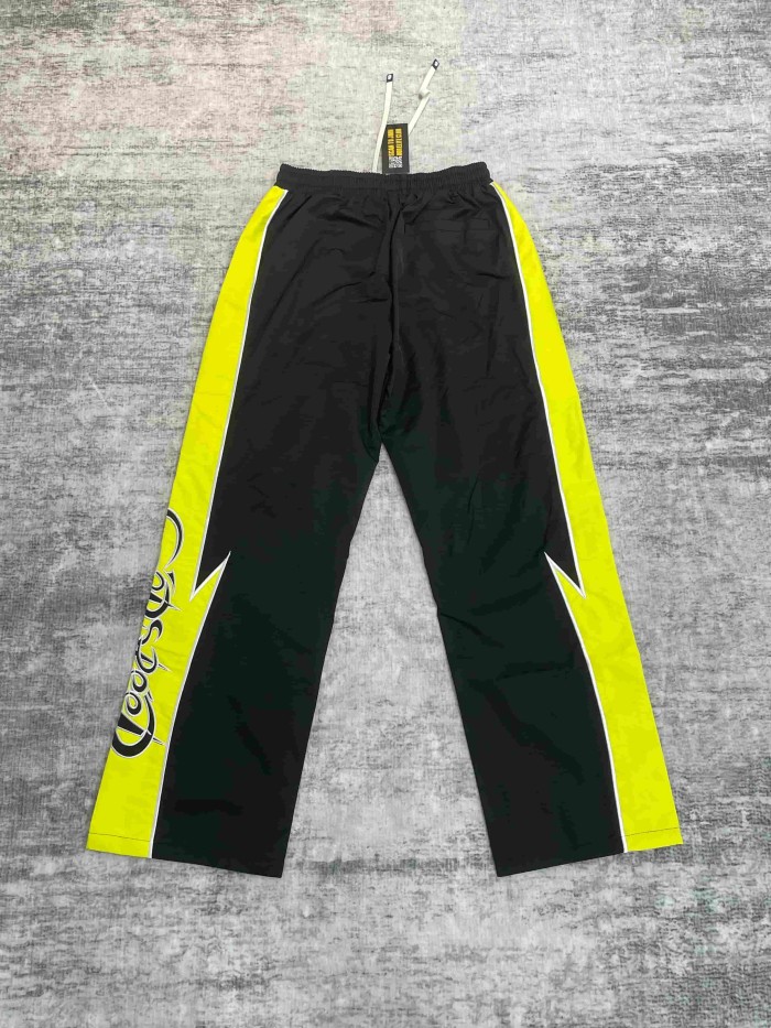 Godspeed Double Side Color Block Strip Lightning Embroidery Zipper Coated Jacket & Pants Set 7 colors 29443305