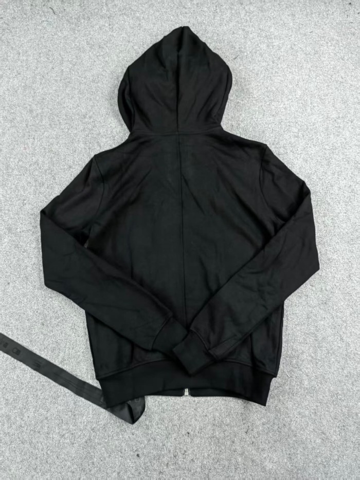 Rick Owens 1:1 quality version Small Label Streamer Diagonal Zip Wizard Hoodie 5 colors 29214048