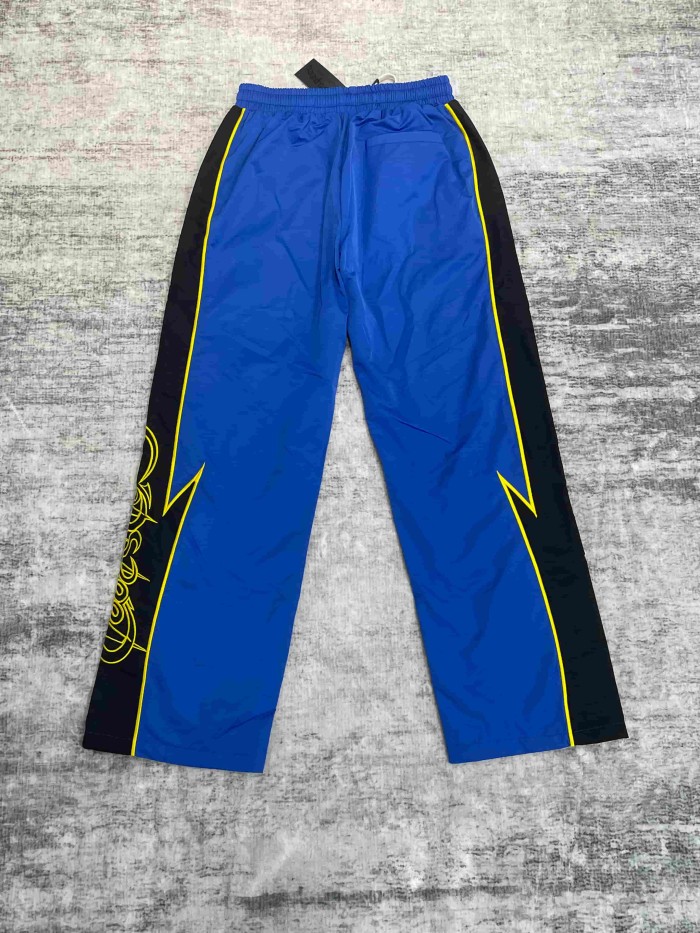 Godspeed Double Side Color Block Strip Lightning Embroidery Zipper Coated Jacket & Pants Set 7 colors 29443305