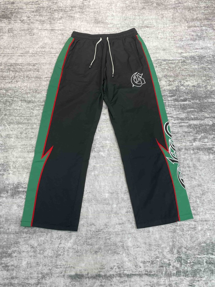 Godspeed Double Side Color Block Strip Lightning Embroidery Zipper Coated Jacket & Pants Set 7 colors 29443305