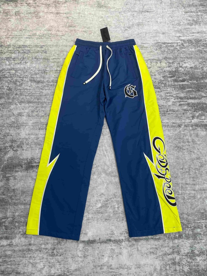 Godspeed Double Side Color Block Strip Lightning Embroidery Zipper Coated Jacket & Pants Set 7 colors 29443305