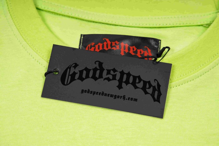 Godspeed Multi Racing Badge Number 13 Distressed Print Cuff Spliced Stripe T-Shirt 3 colors 29443268