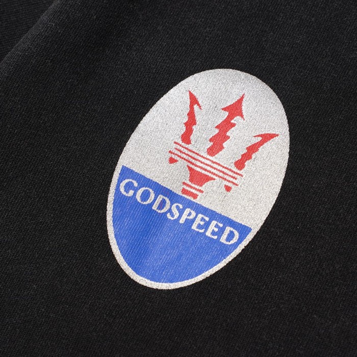 Godspeed Front Small Shield Car Badge Print Back Multiple Racing Mark Collage Washed T-Shirt 2 colors 29443179