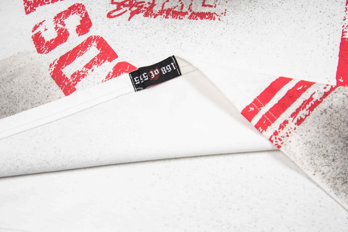 Godspeed Racing Number 13 Arc Letter Stripe Badge Print Spray Dyed Distressed T-Shirt 3 colors 29443252