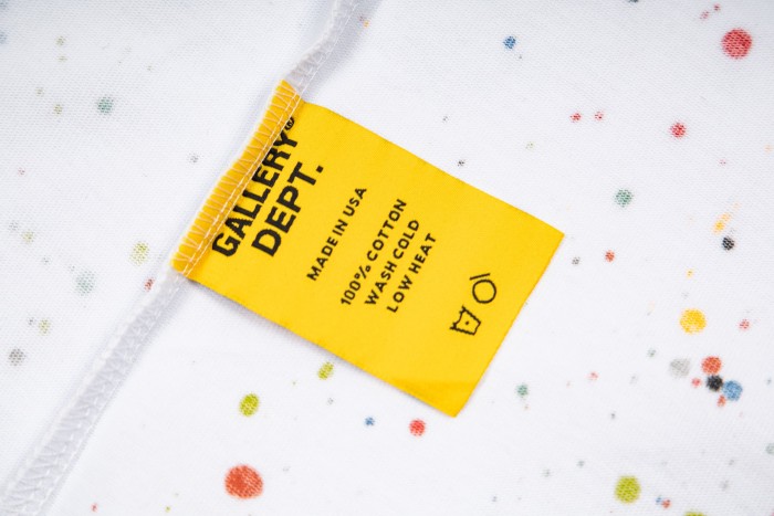 GaIIery Dept. Full Surface Paint Splatter Front And Back Gradient Text Print Tee 2 colors 29455564