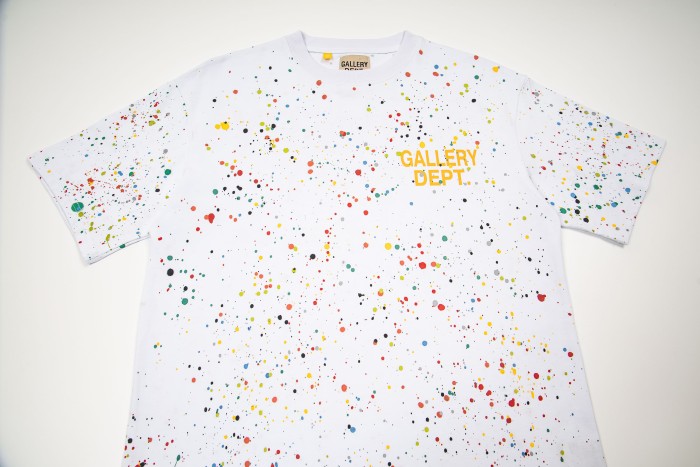 GaIIery Dept. Full Surface Paint Splatter Front And Back Gradient Text Print Tee 2 colors 29455564