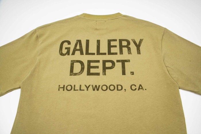 GaIIery Dept. Chest Small Logo Or Plain Back Distressed Hollywood Address Letter Print Tee 5 colors 29455576