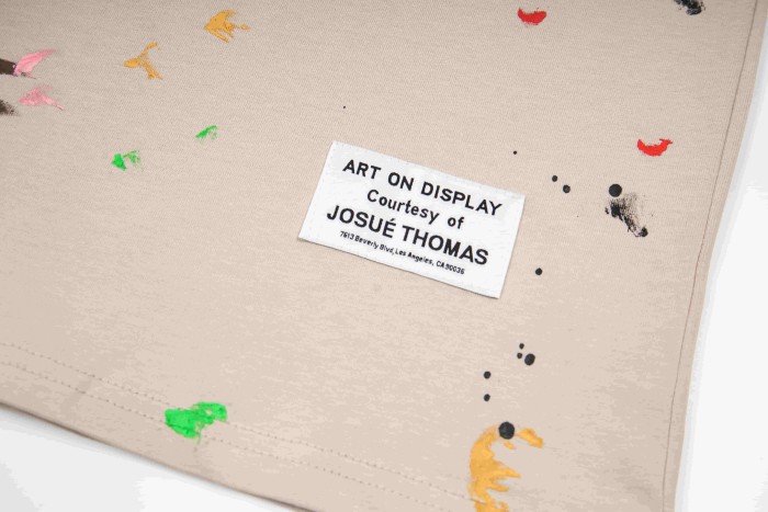 GaIIery Dept. All Over Color Paint Splash Brush Stroke Print Woven Label Decor Tee 29455558