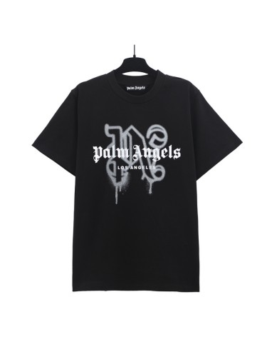 [50% Off]Palm Angels Graffiti Spray Letter Print tee 10 colors 26854073