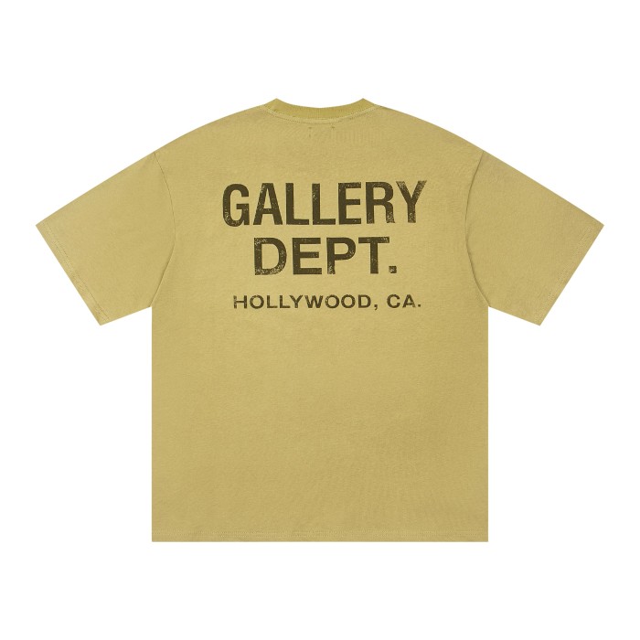 GaIIery Dept. Chest Small Logo Or Plain Back Distressed Hollywood Address Letter Print Tee 5 colors 29455576