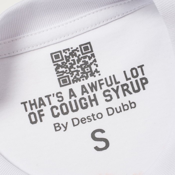 Cough Syrup Front Buddha Car Cartoon Graffiti Back Bold Letter Print Tee 2 colors 29455655